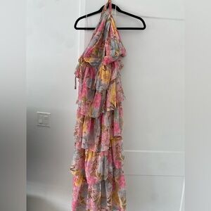 Olivaceous Floral Dress